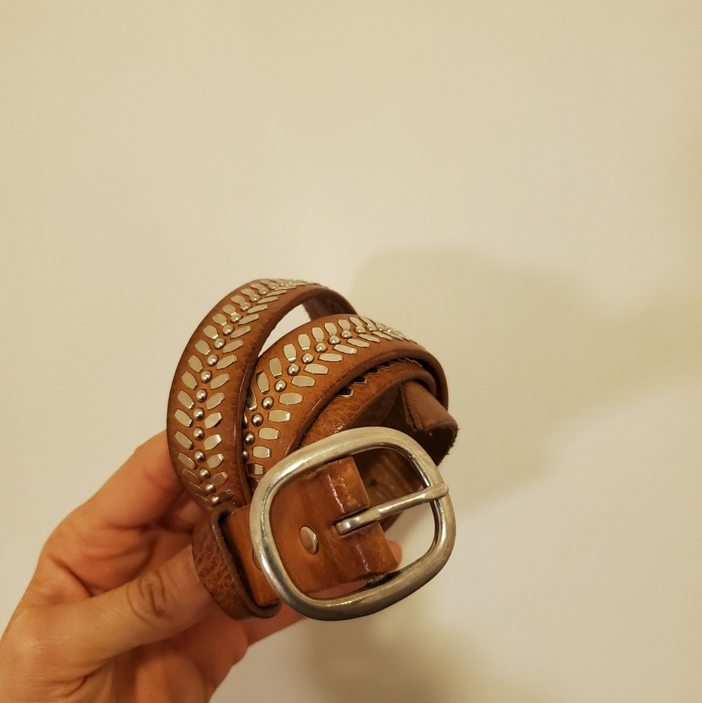 Calleen Cordero Leather Belt - 34